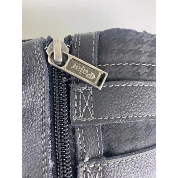 BOGO Pajar Mid Lace Up Snow Boot Black Suede Waterproof Zip Buckles Womens 6-6.5 - Picture 12 of 16